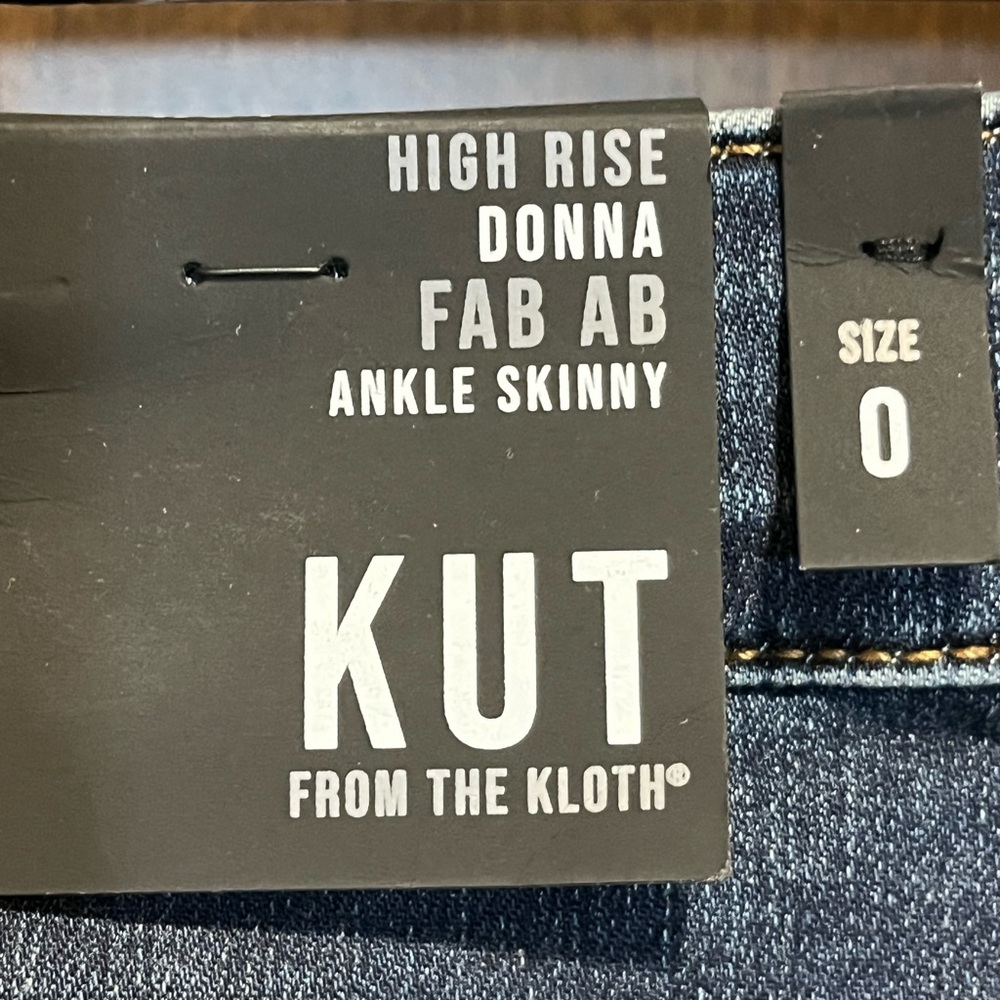Jeans 0/25 KUT high rise Donna FAB AB Ankle skinny jeans denim women’s